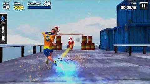 Watch how I scored 2701 points on my Level 17 Skill Run! #skilltwinsfootballgame @SkillTwins