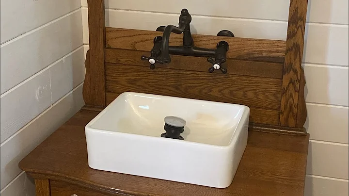 Converting a #vintage #washstand and building garage shelving from scrap wood