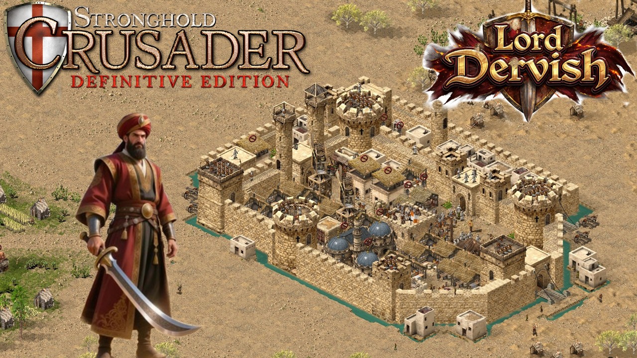 New Custom Lords – Lord Dervish 1v1 | Stronghold Crusader DE #2