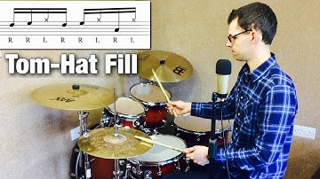 RRL,RRL,RL Tom-Hat Fill | Drum Lesson by Dex Star