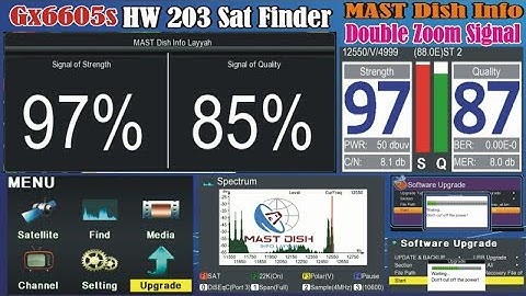 Gx6605s Hw203 Sat Finder White Color Zoom Signal Software 2025 Download #satfinder #dvb  #gx6605s