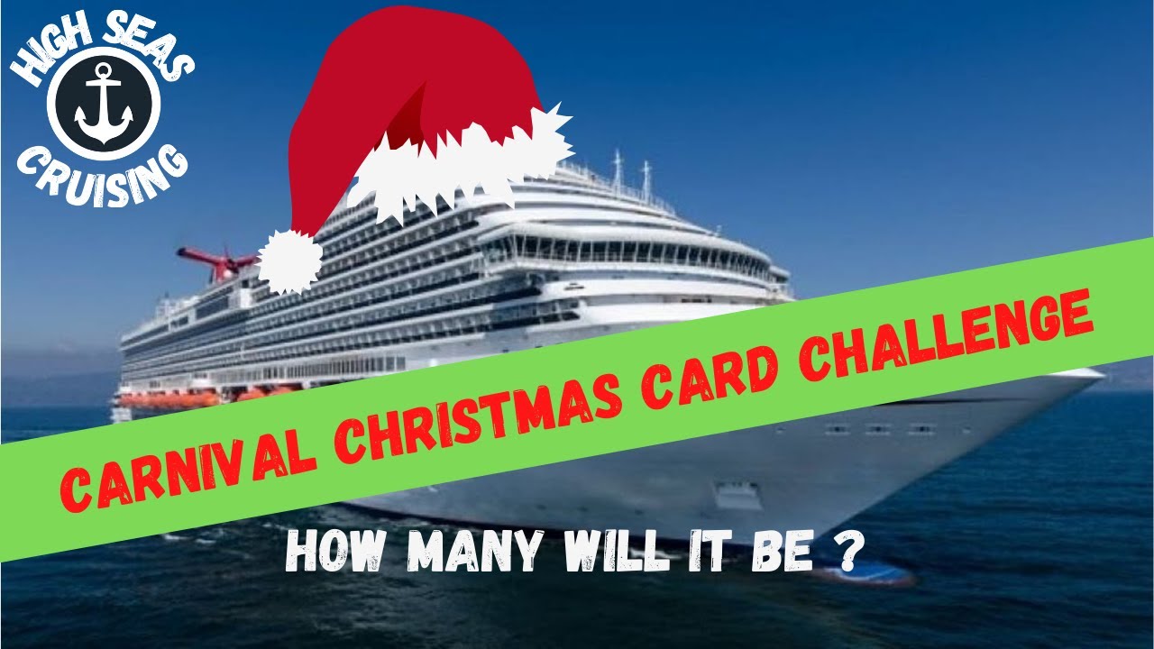 Carnival Cruise Christmas Card Subscriber Challenge YouTube