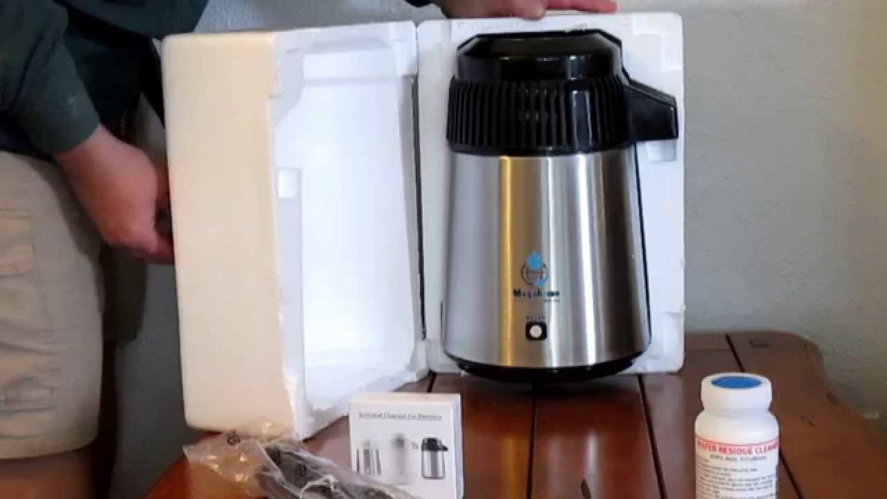 Megahome Countertop Water Distiller Unboxing Assembly Model