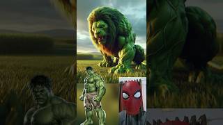 Superheroes but lion 💥 Marvel & DC-All Characters #marvel #avengers#shorts