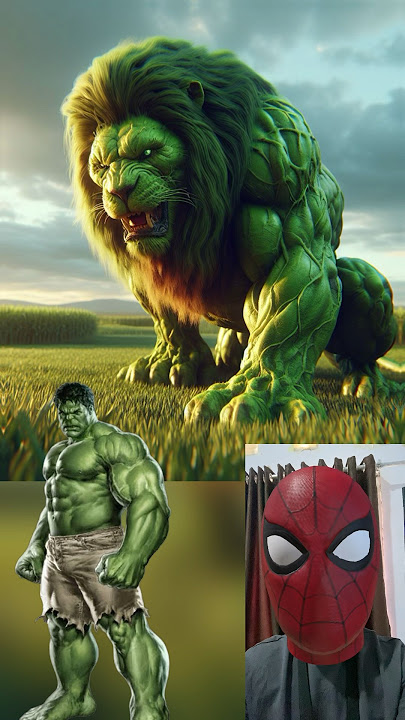 Superheroes but lion 💥 Marvel & DC-All Characters #marvel #avengers#shorts