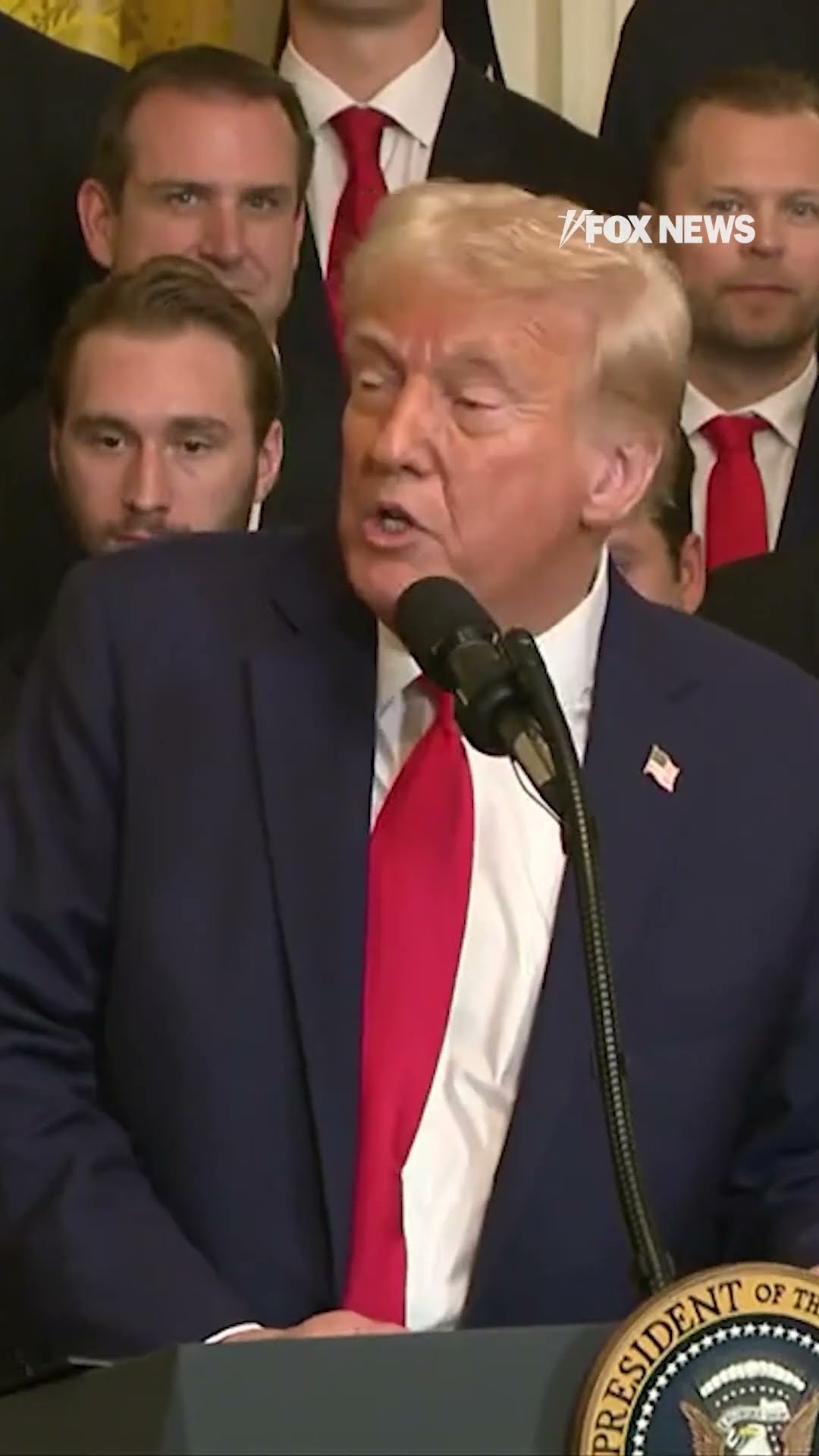 Trump jokes about his comeback in ceremony honoring NHL champs