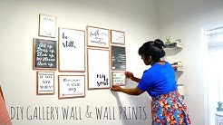 DIY|| Affordable Gallery Wall & Make Your Own Wall Prints 