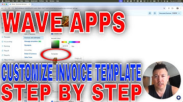 ✅  How To Customize Wave Invoice Template🔴