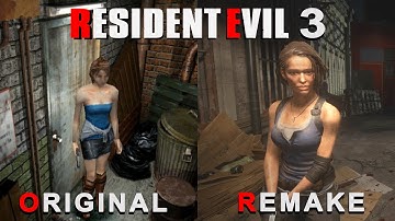 Resident Evil 3 - Original vs Remake Comparison