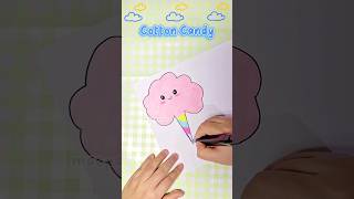 Cotton Candy 🍭 #papersquishy #squishy #paperdiy #papercraft #cottoncandy #shorts #fyp #fypシ