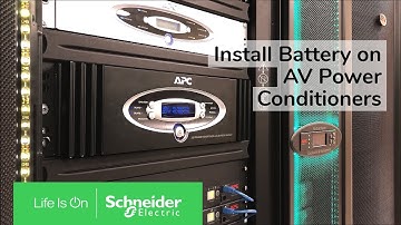Installing Battery on APC AV Power Conditioners with Battery Back-Up | Schneider Electric Support
