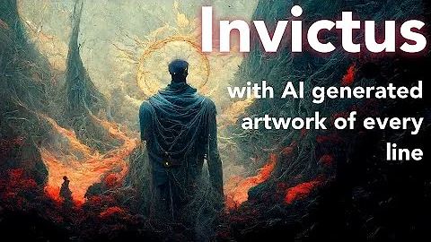 Invictus with AI generated artwork of every line