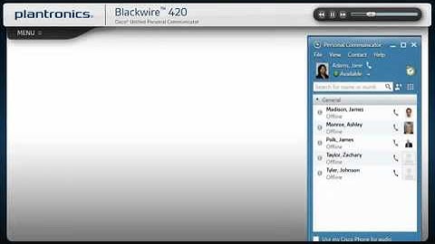 Plantronics Blackwire 420 with CUPC Interactive Setup Guide (iPhone sample video)
