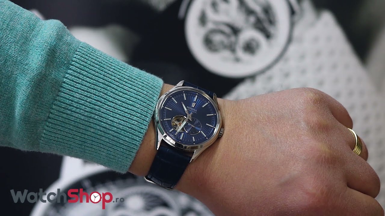 Ceas barbati Festina Automatic F16975/2 - YouTube