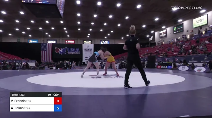 76 Lbs Quarterfinal - Victoria Francis, Titan Merc...
