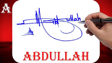 Abdullah Name Signature Style - A Signature Style - Signature Style of My Name Abdullah