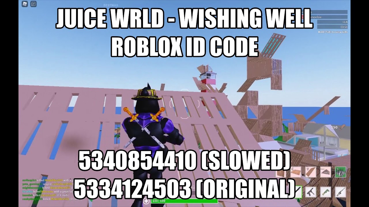 Juice Wrld Wishing Well Roblox Id Code Slowed Original Youtube - juice wrld new music id codes roblox youtube