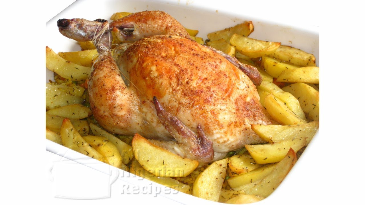 Stuffed Roasted Whole Chicken All Nigerian Recipes Youtube in easy roast chicken stuffing recipe regarding Wish