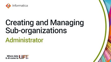 Creating and Managing Sub-organizations in Administrator