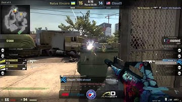 ESWC Final - Cloud9 v NaVi epic final round (Overpass)