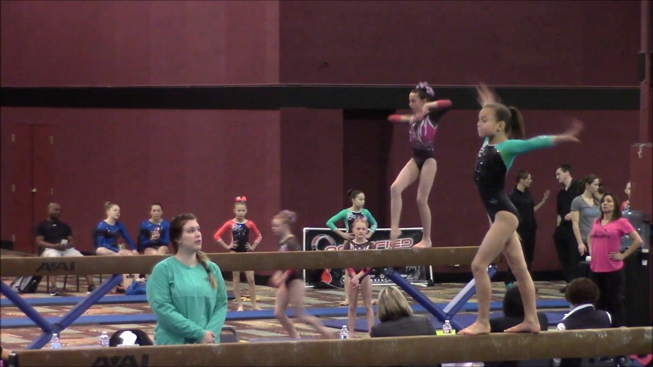 Level 7 Gymnastics 10 Yr Old Aurora at the Flips Invitational 2017 YouTube