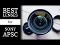 The BEST LENSES for Sony cameras (a6100, a6400, a6600, zv-E10): a tier list for Sony APSC