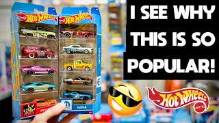 I FINALLY FOUND THE NEW HOT WHEELS FLAMES FIVE PACK! THE SQUAREBODY IS SO NICE! I REALLY LOVED IT!