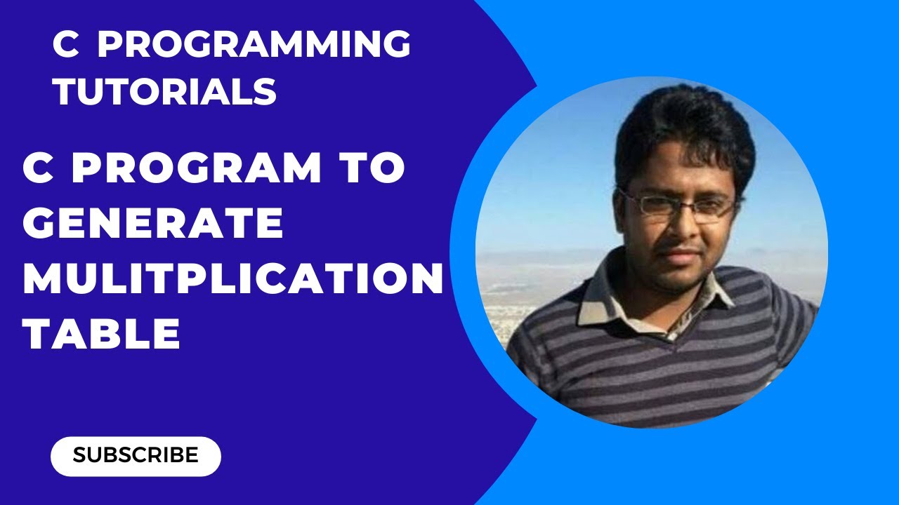 How to write a C program to generate multiplication table ...