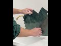 Emerald Metal Herringbone EMHT11 Peel & Stick Composite Wall Tiles from layed. #peelandstick #diy