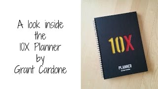 A look inside the 10X Planner by Grant Cardone