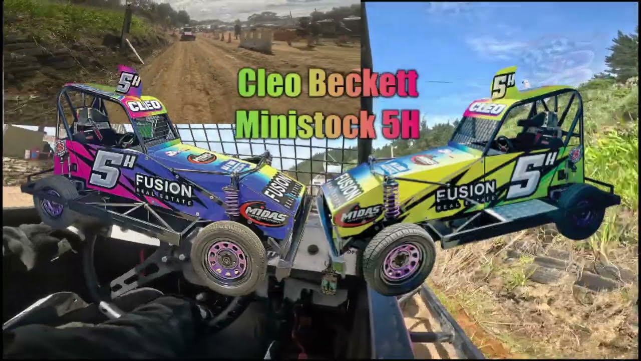 Beckett Racing Cleo Beckett Ministock 5h Race 1 Whangarei Speedway Waitangi 2 Day, Day 2 - 8.2.2026