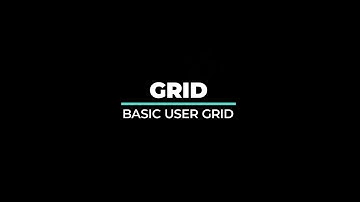 Basic User Grid