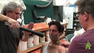 Aging Prosthetic Makeup & Flocked Beard Demonstration - Westpac TVC screenshot 1