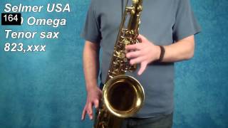 Selmer USA Omega 163Pro Tenor Sax 823xxx