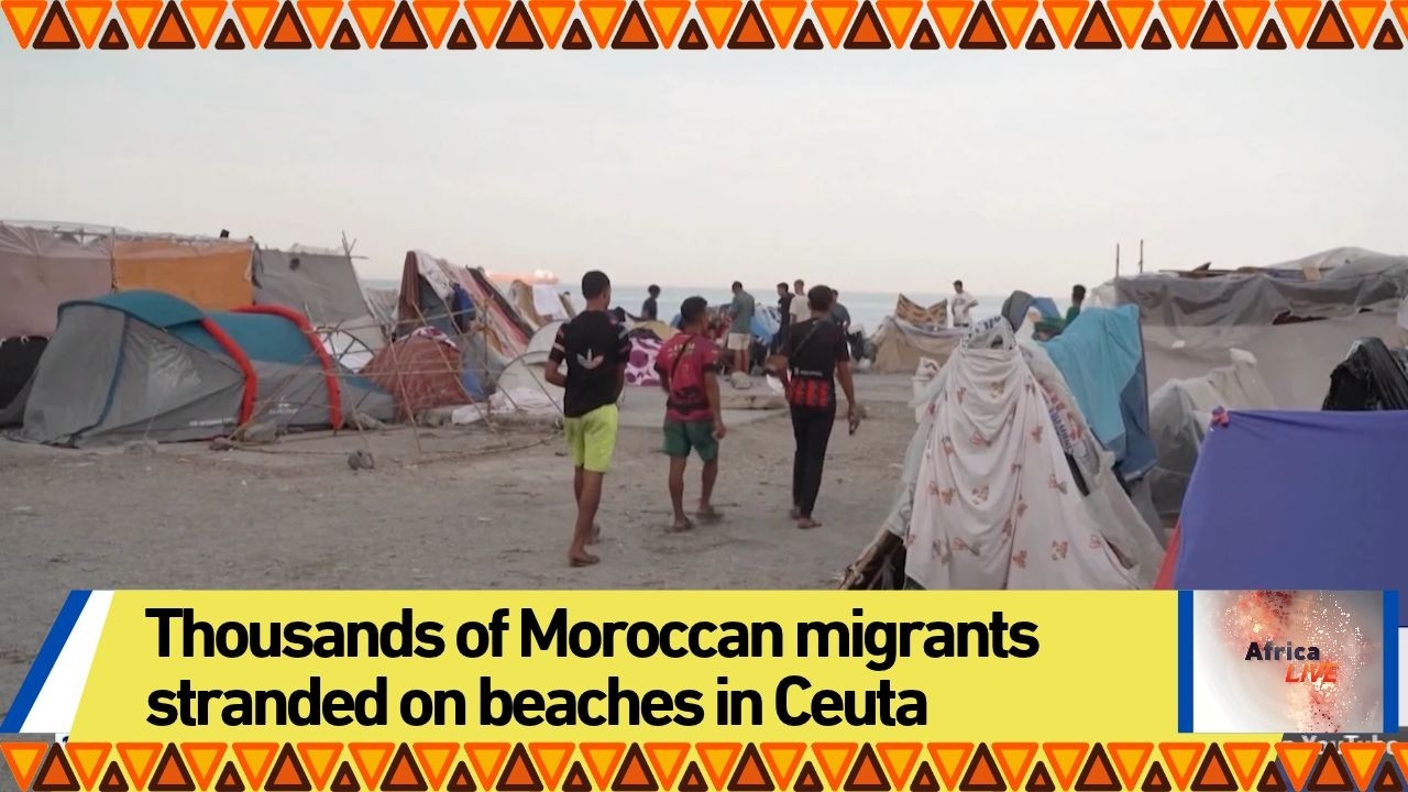 Thousands of Moroccan migrants stranded on beaches in Ceuta Thousands of Moroccan migrants stranded on beaches in Ceuta