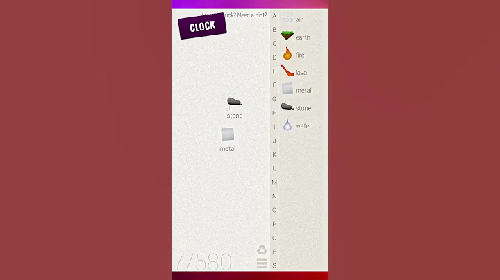 The Clock 🕰️ In Little Alchemy! #tutorial #littlealchemy #shorts