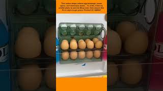 Egg storage box for large capacity eggs.