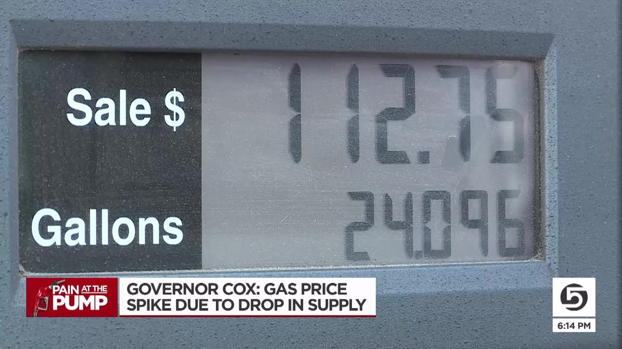 Gas prices jump 26 cents in one week, Utah governor blames supply - YouTube