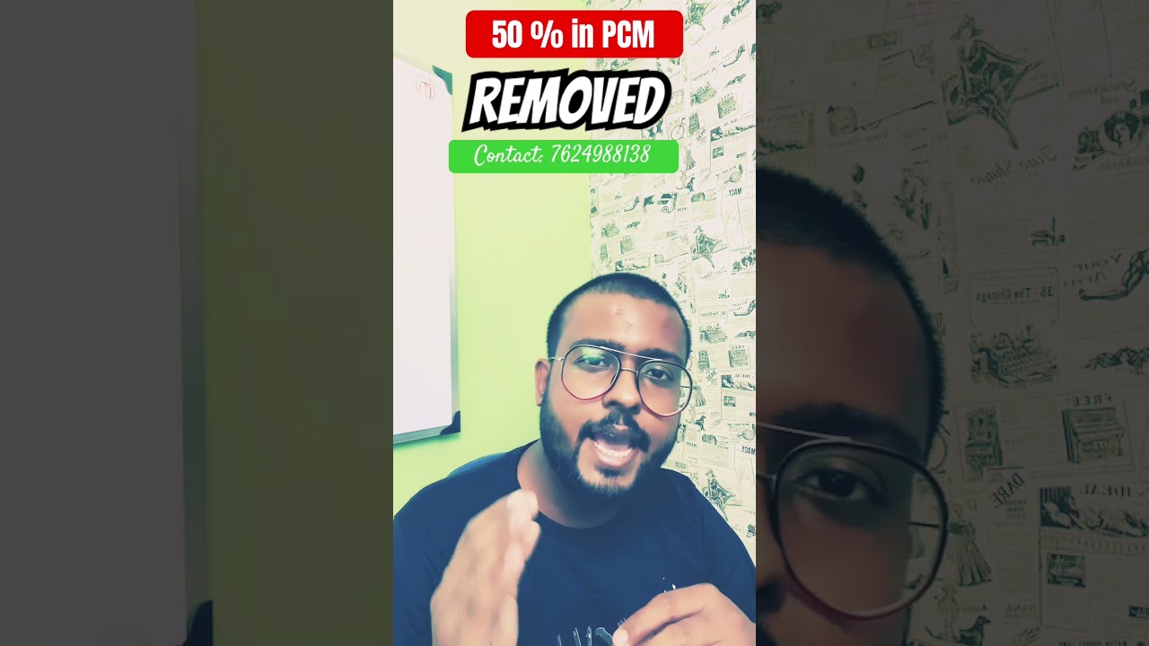 Is 50% in PCM removed for B.Arch Admission ? 