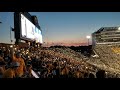 Kinnick wave to the kids, Penn State vs. Iowa