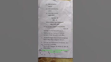 B.Ed Semester -I, Session 2023-25#Paper-I#Child & Growing U(101)#skmu#education.