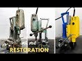 Drilling machine with sliding mechanism vise restoration  step by step restoration