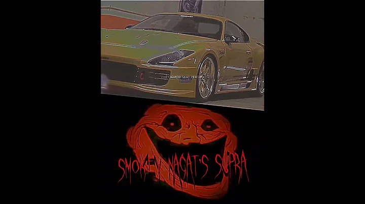 PAUL WALKER SUPRA VS SMOKEY NAGATA | #shorts #anime #supra #gtr #paulwalker