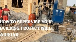 Cost of Building in Ghana _ Block Work,1st Floor Slab & Building Supervision from abroad _Ep 4