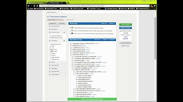 Tutorial on how to use the Reference USA Business Database