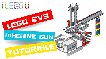 LEGO EV3 Building Instructions - MACHINE GUN TUTORIALS - [design by I LEGO U]