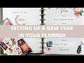 Setting Up A New Year In Your Planner