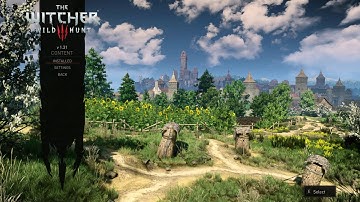 The Witcher 3 E3 2014 Main Menu