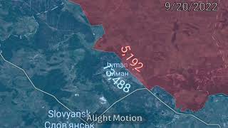 Second Battle of Lyman every day using Google Earth 