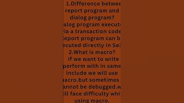 SAP ABAP interview questions and answers #sap #abap #interview #easy #